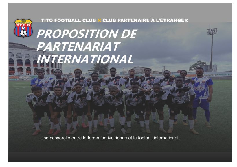 Aperçu de : Proposition de partenariat international